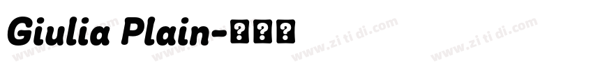 Giulia Plain字体转换